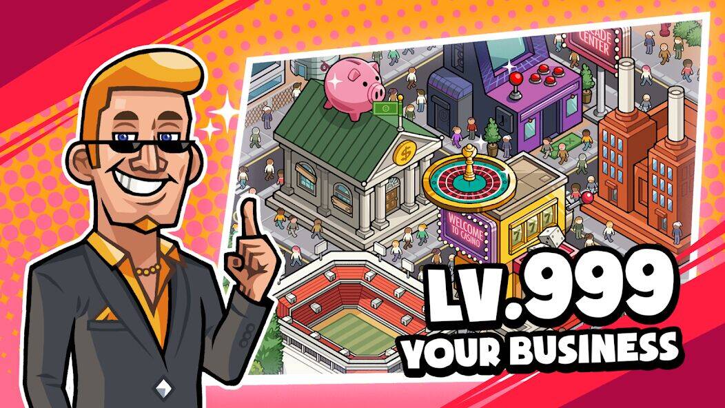 Скачать взломанную Idle Billionaire Tycoon [Бесплатные покупки] MOD apk на Андроид