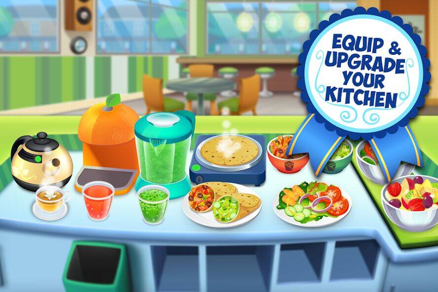 Скачать взломанную My Salad Bar: Veggie Food Game [Много монет] MOD apk на Андроид
