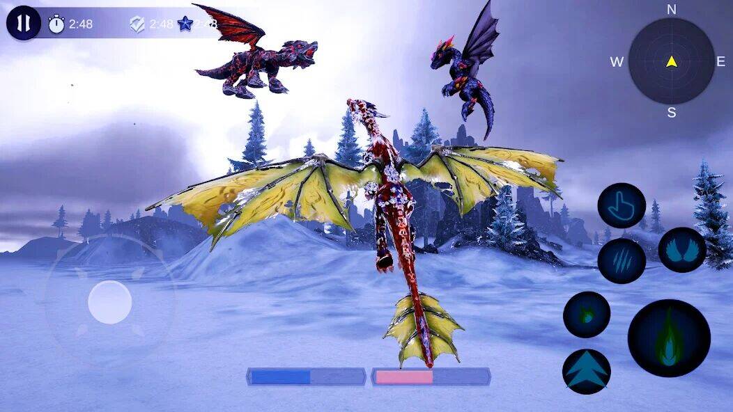 Скачать взломанную Волшебные игры полета дракона [Много монет] MOD apk на Андроид