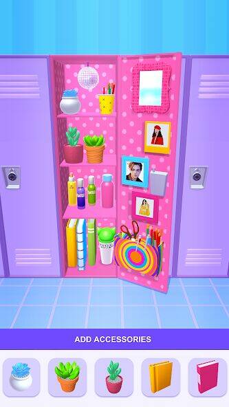 Скачать взломанную DIY Locker 3D [Много денег] MOD apk на Андроид