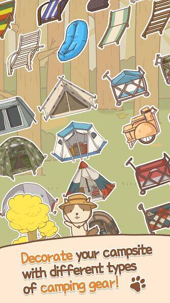 Скачать взломанную Animal Camping: Idle Camp [Много монет] MOD apk на Андроид