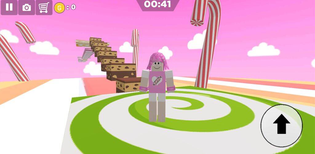 Скачать взломанную Candy Parkour Sweet girl [Бесплатные покупки] MOD apk на Андроид