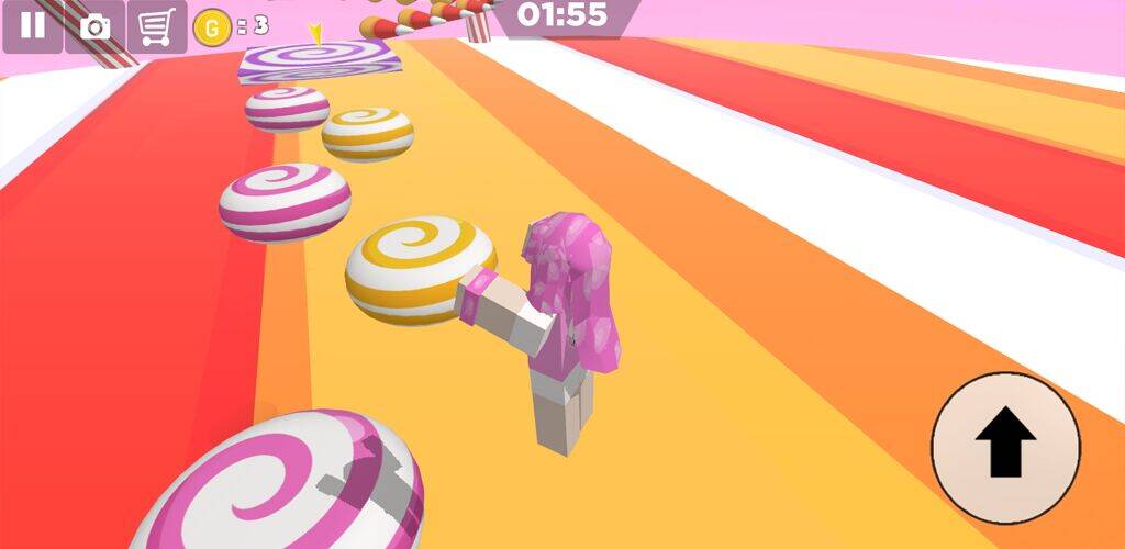 Скачать взломанную Candy Parkour Sweet girl [Бесплатные покупки] MOD apk на Андроид