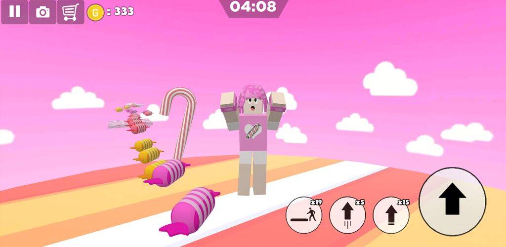 Скачать взломанную Candy Parkour Sweet girl [Бесплатные покупки] MOD apk на Андроид
