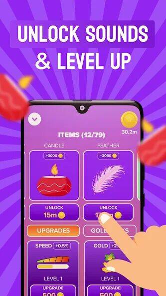 Скачать взломанную ASMR Microphone Sounds Game [Много денег] MOD apk на Андроид