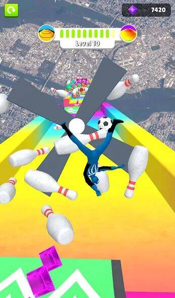 Скачать взломанную Ragdoll Fall: Crash N Smash [Много монет] MOD apk на Андроид