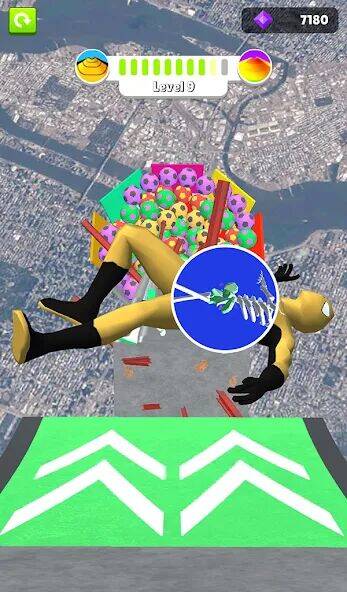 Скачать взломанную Ragdoll Fall: Crash N Smash [Много монет] MOD apk на Андроид