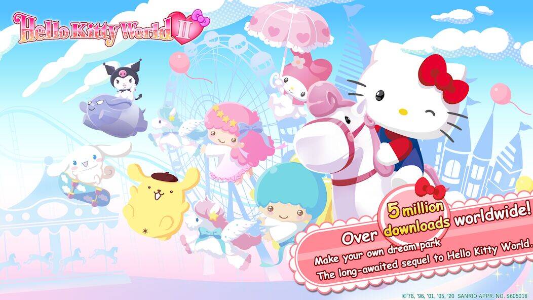 Скачать взломанную HelloKittyWorld2 Sanrio Kawaii [Много монет] MOD apk на Андроид