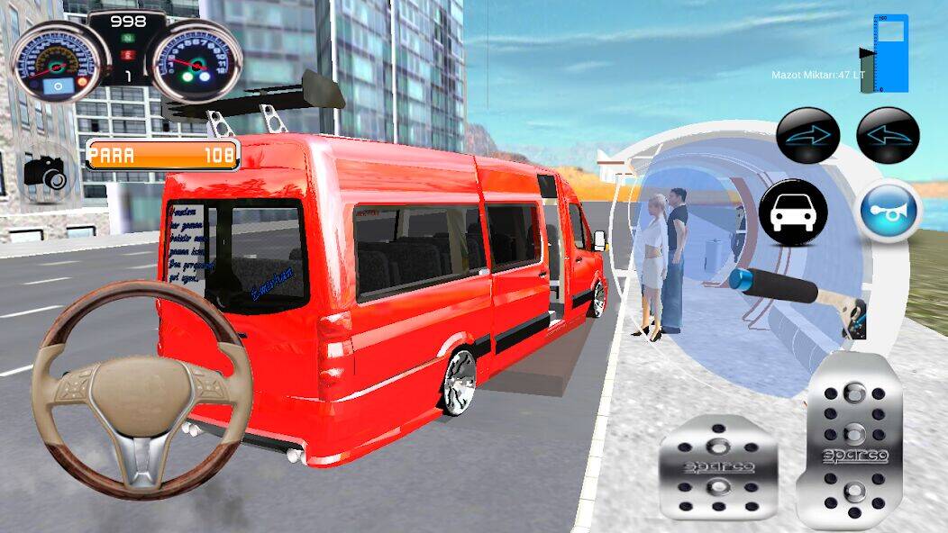 Скачать взломанную Minibüs Şoförü [Много денег] MOD apk на Андроид