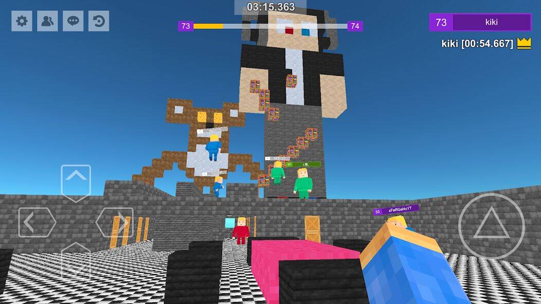 Скачать взломанную Parkour Craft: Online PvP Game [Мод меню] MOD apk на Андроид