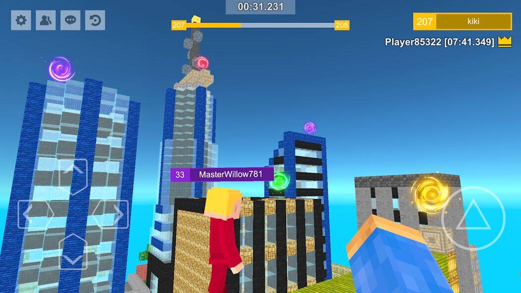 Скачать взломанную Parkour Craft: Online PvP Game [Мод меню] MOD apk на Андроид