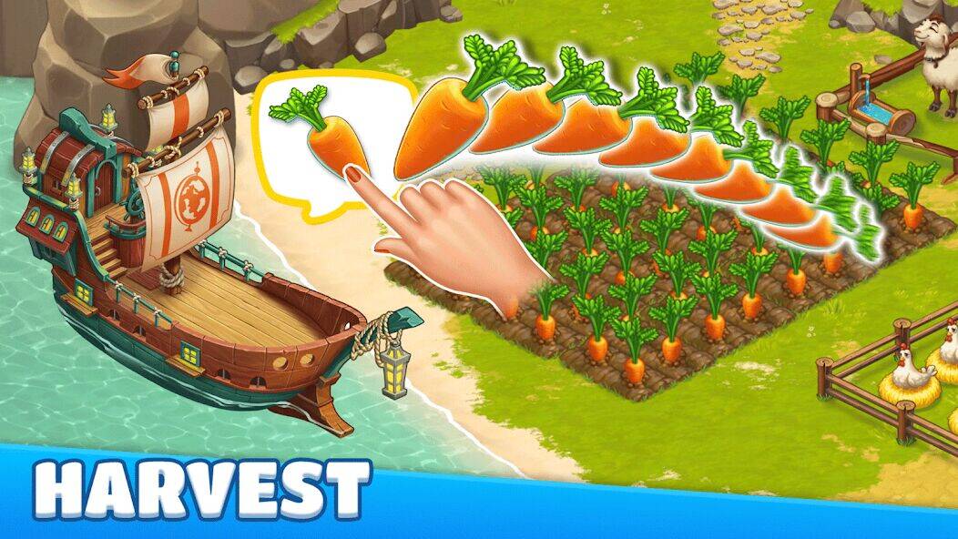 Скачать взломанную Adventure Bay - Paradise Farm [Мод меню] MOD apk на Андроид