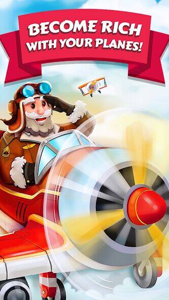 Скачать взломанную Merge Planes Empire [Много монет] MOD apk на Андроид