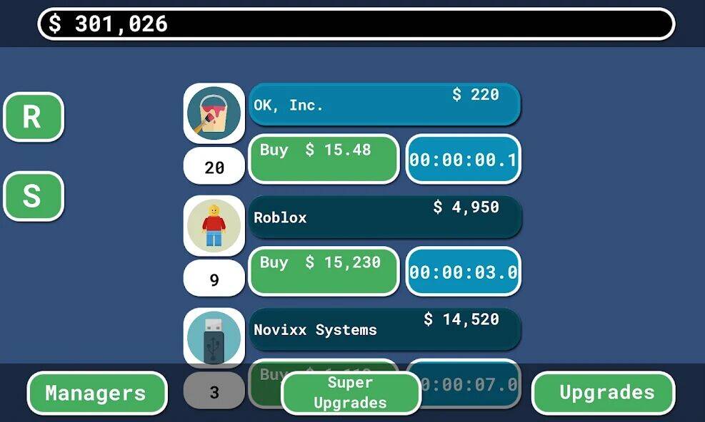 Скачать взломанную The Ok Clicker [Много монет] MOD apk на Андроид