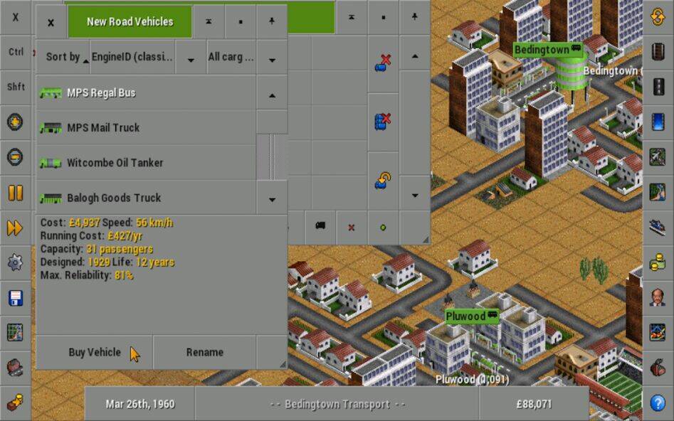 Скачать взломанную OpenTTD [Мод меню] MOD apk на Андроид
