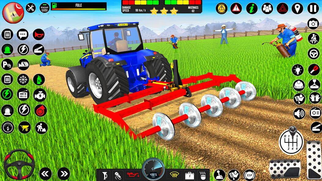 Скачать взломанную Farming Games: Tractor Games [Много денег] MOD apk на Андроид