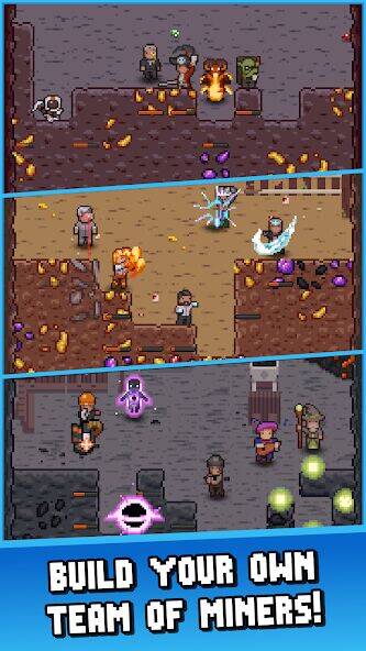 Скачать взломанную Idle Cave Miner [Много денег] MOD apk на Андроид