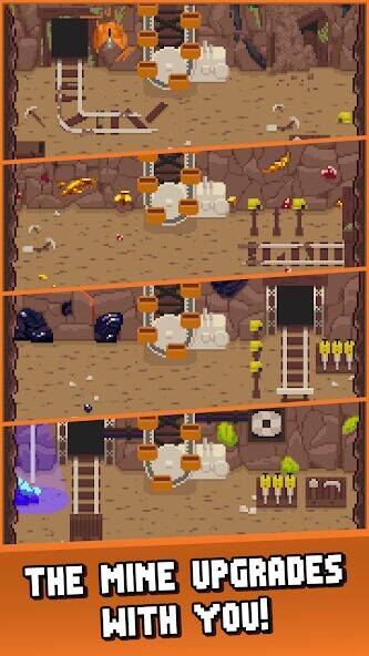 Скачать взломанную Idle Cave Miner [Много денег] MOD apk на Андроид