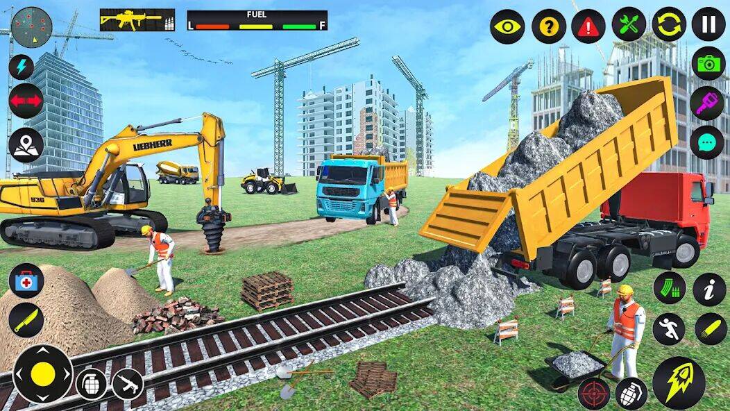 Скачать взломанную Excavator Simulator Crane Game [Много денег] MOD apk на Андроид