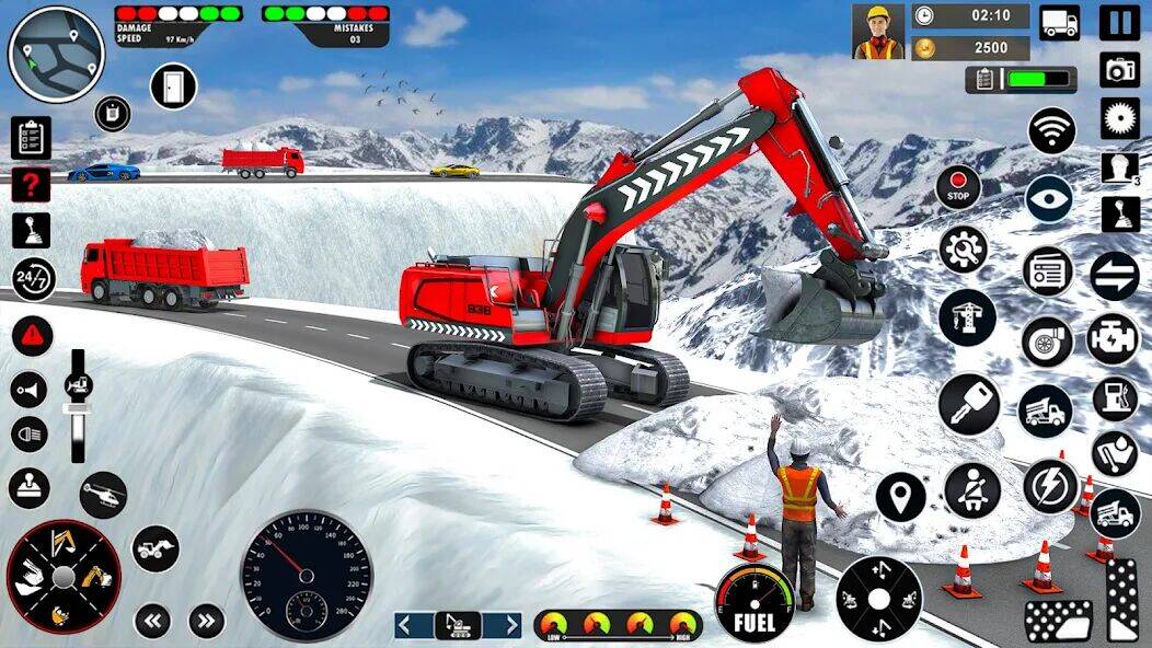 Скачать взломанную Excavator Simulator Crane Game [Много денег] MOD apk на Андроид
