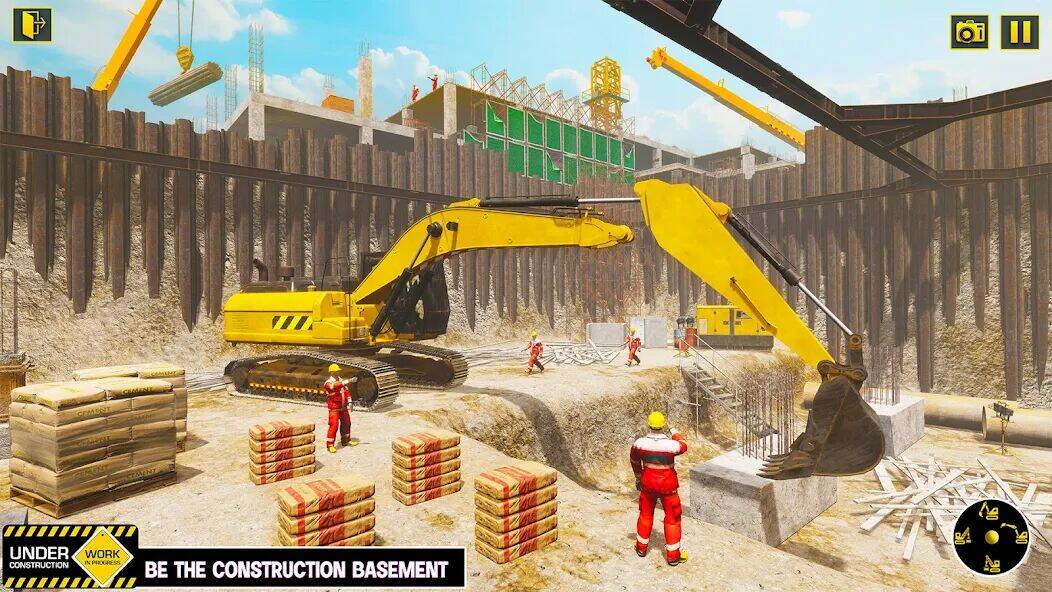 Скачать взломанную Excavator Simulator Crane Game [Много денег] MOD apk на Андроид