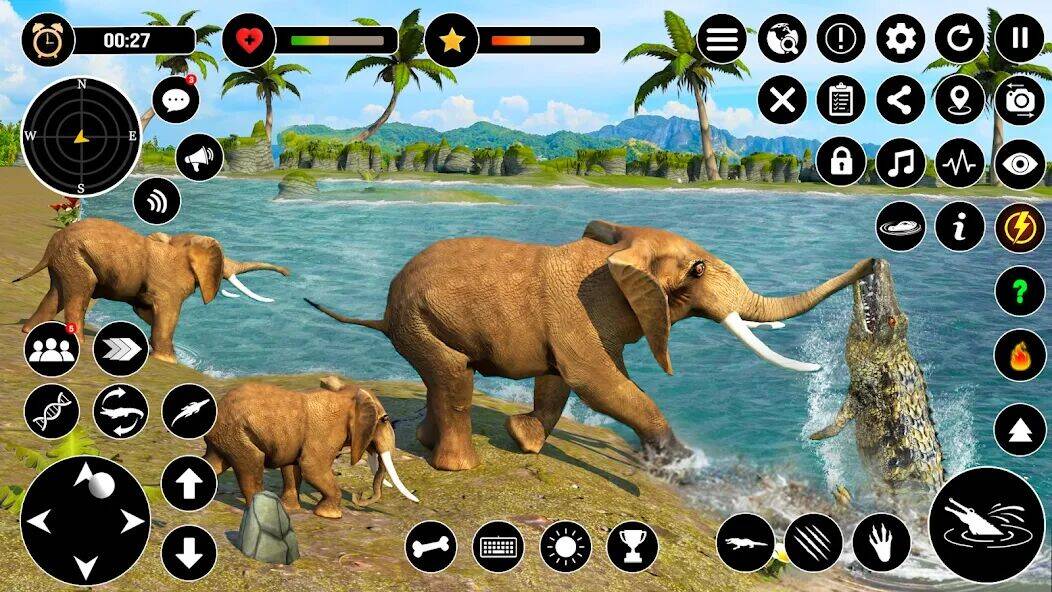 Скачать взломанную Animal Crocodile Attack Sim [Мод меню] MOD apk на Андроид