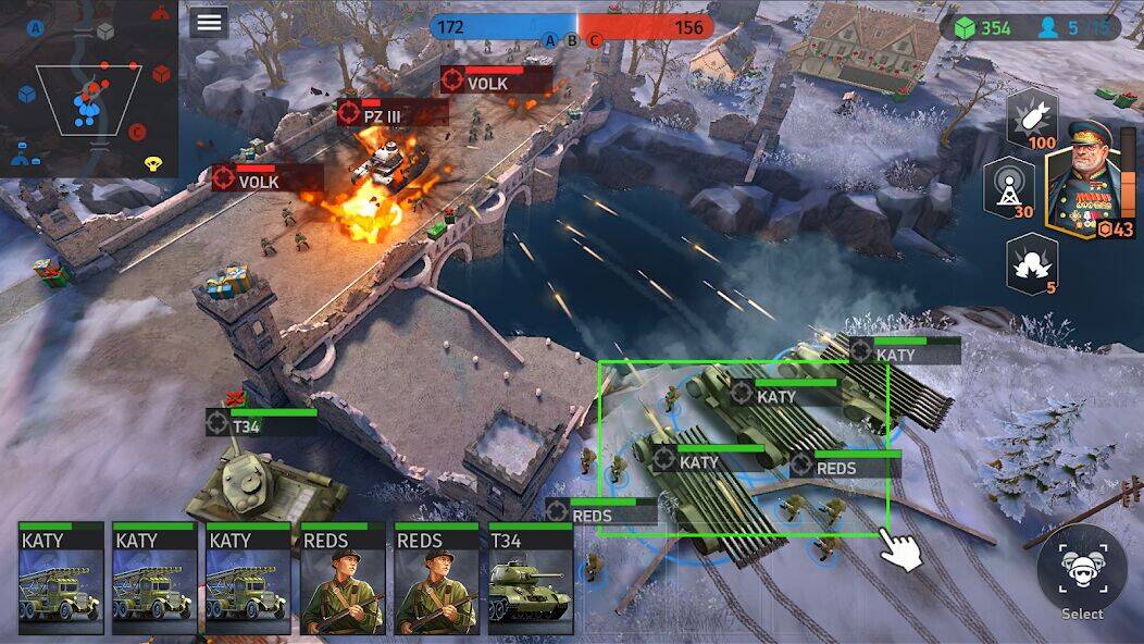 Скачать взломанную World War Armies: WW2 PvP RTS [Бесплатные покупки] MOD apk на Андроид