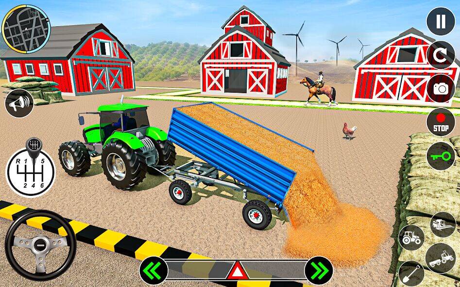 Скачать взломанную Tractor Farming: Tractor Games [Много монет] MOD apk на Андроид