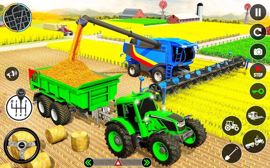 Скачать взломанную Tractor Farming: Tractor Games [Много монет] MOD apk на Андроид