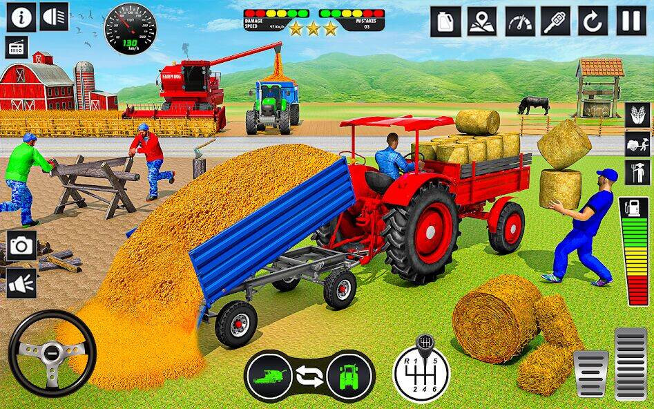 Скачать взломанную Tractor Farming: Tractor Games [Много монет] MOD apk на Андроид