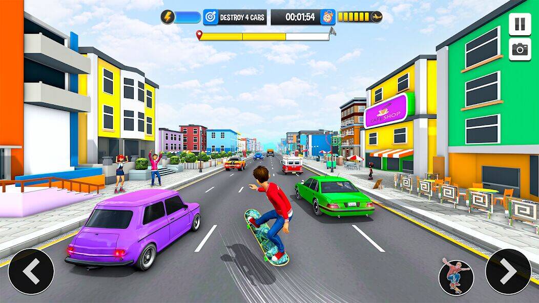 Скачать взломанную Скейтборд игры : машина игра [Много монет] MOD apk на Андроид