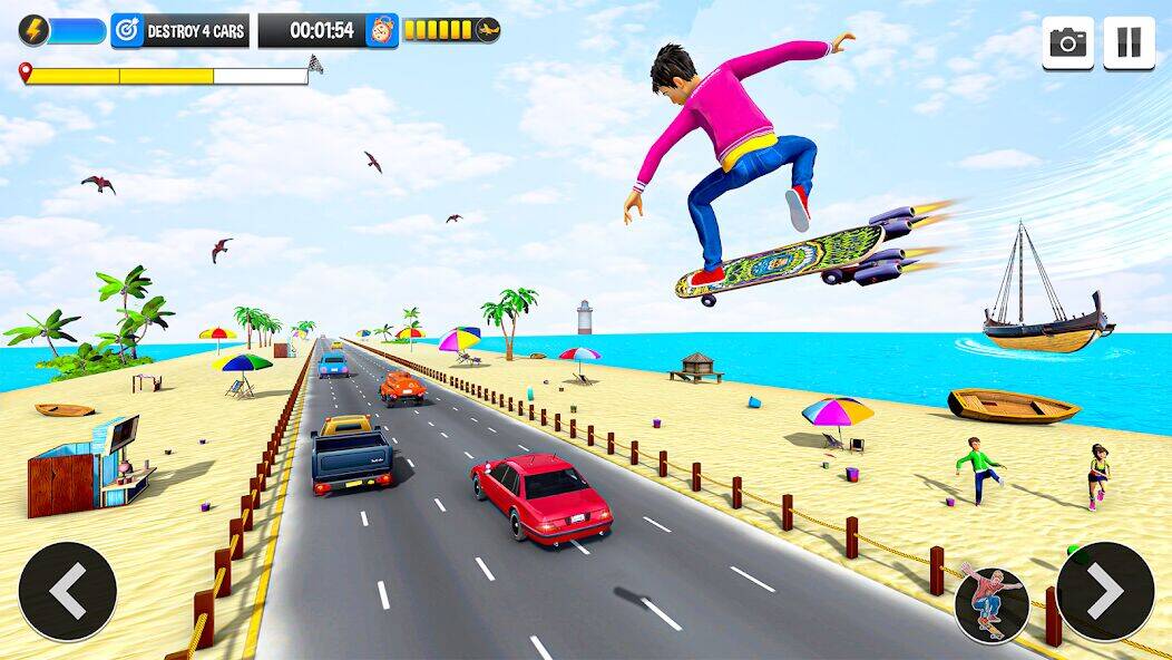Скачать взломанную Скейтборд игры : машина игра [Много монет] MOD apk на Андроид