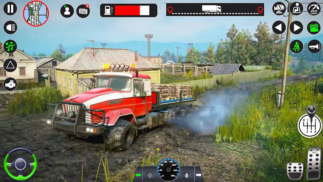 Скачать взломанную Водитель грузов Грязный Дорога [Много денег] MOD apk на Андроид