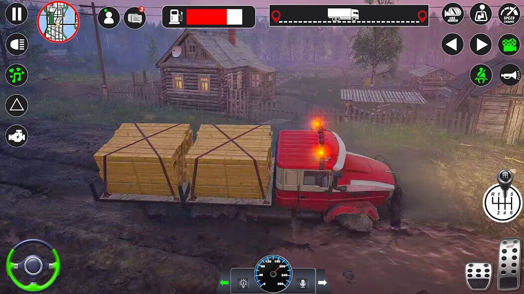 Скачать взломанную Водитель грузов Грязный Дорога [Много денег] MOD apk на Андроид
