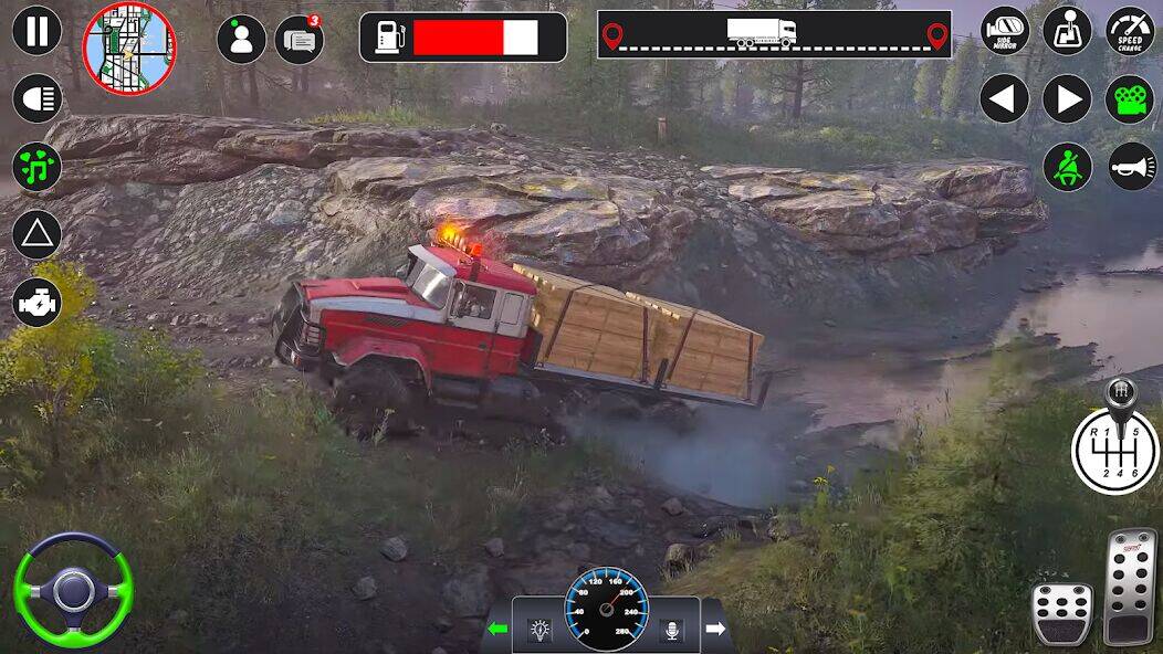 Скачать взломанную Водитель грузов Грязный Дорога [Много денег] MOD apk на Андроид