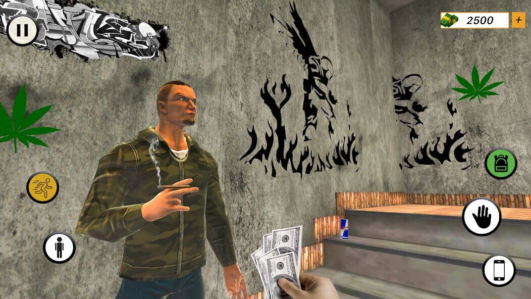 Скачать взломанную Лекарство Мафия 3д Сорняк Игры [Много монет] MOD apk на Андроид