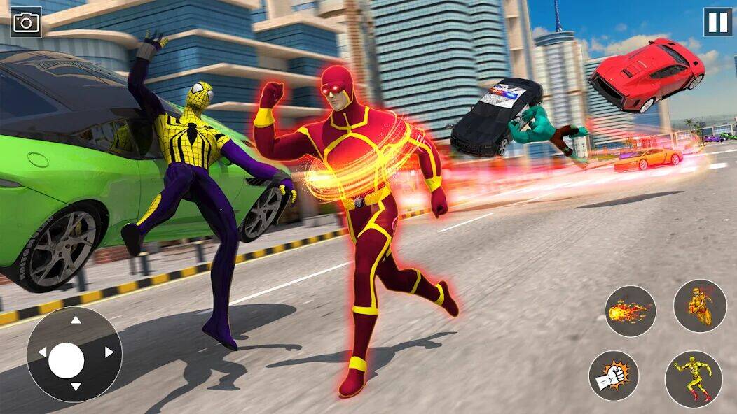 Скачать взломанную Insane Grand Speed hero Crime [Много монет] MOD apk на Андроид