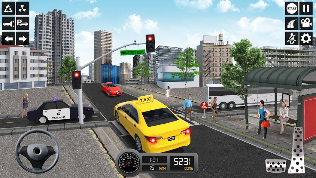 Скачать взломанную Таксист 3d: Симулятор такси [Бесплатные покупки] MOD apk на Андроид