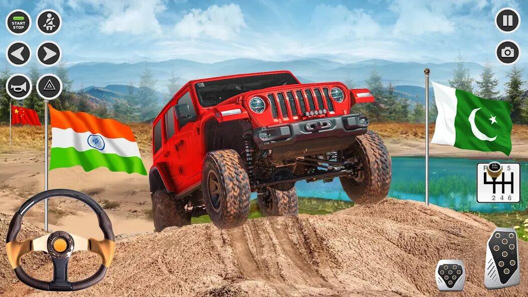 Скачать взломанную Offroad SUV: 4x4 Гоночная игра [Много денег] MOD apk на Андроид