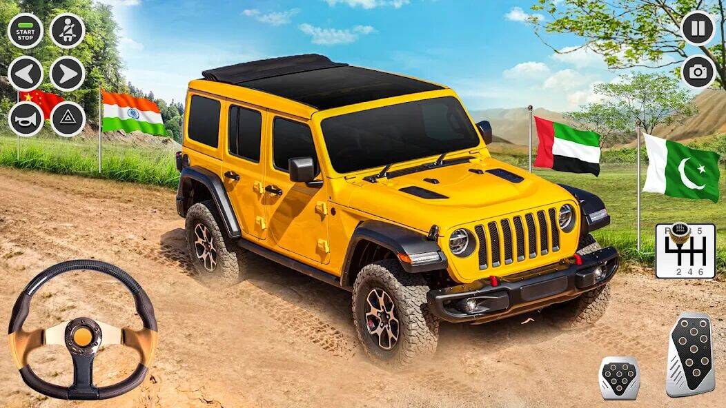 Скачать взломанную Offroad SUV: 4x4 Гоночная игра [Много денег] MOD apk на Андроид