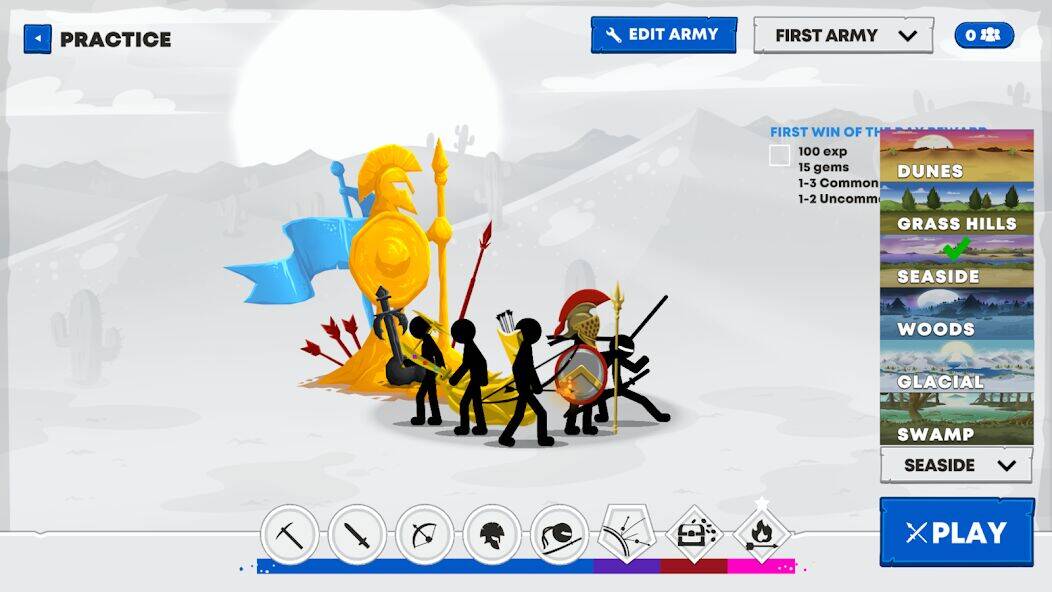 Скачать взломанную Stick War 3 [Бесплатные покупки] MOD apk на Андроид