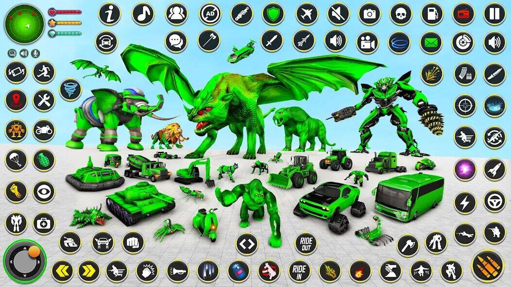 Скачать взломанную Multi Animal Robot Car Games [Мод меню] MOD apk на Андроид
