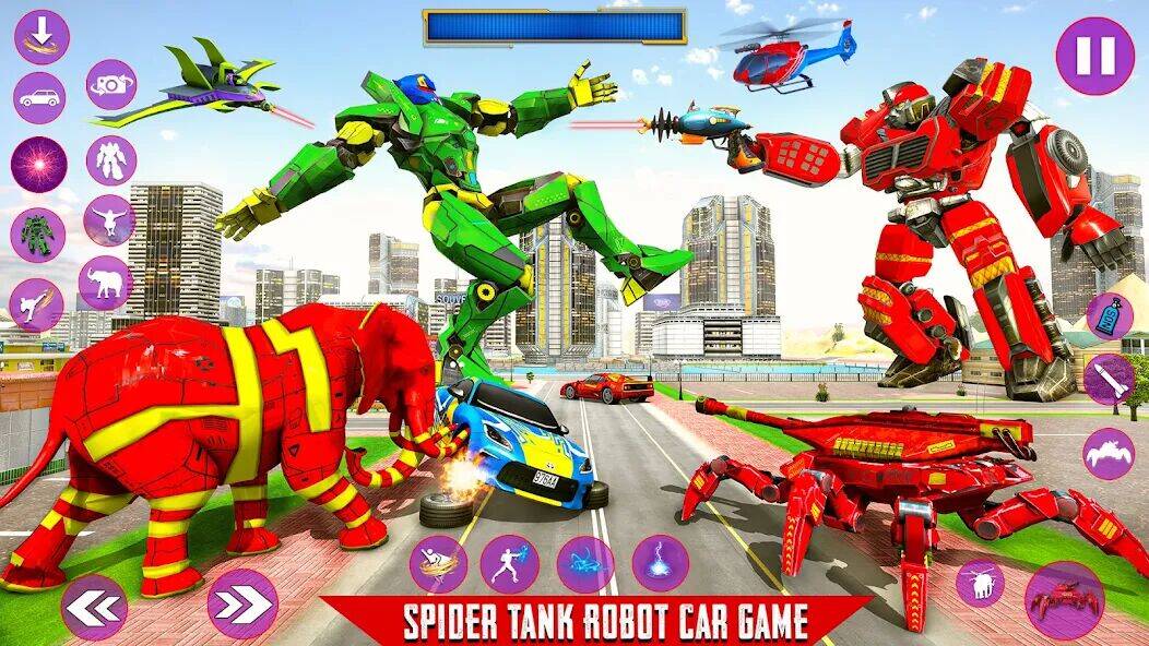 Скачать взломанную Игра-робот-паук-танк [Много денег] MOD apk на Андроид