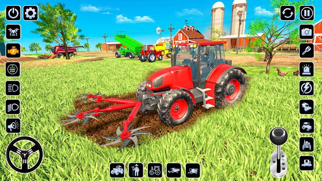 Скачать взломанную Ферма Симулятор Трактор игра [Бесплатные покупки] MOD apk на Андроид