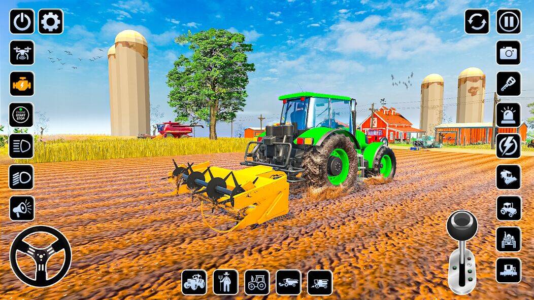 Скачать взломанную Ферма Симулятор Трактор игра [Бесплатные покупки] MOD apk на Андроид