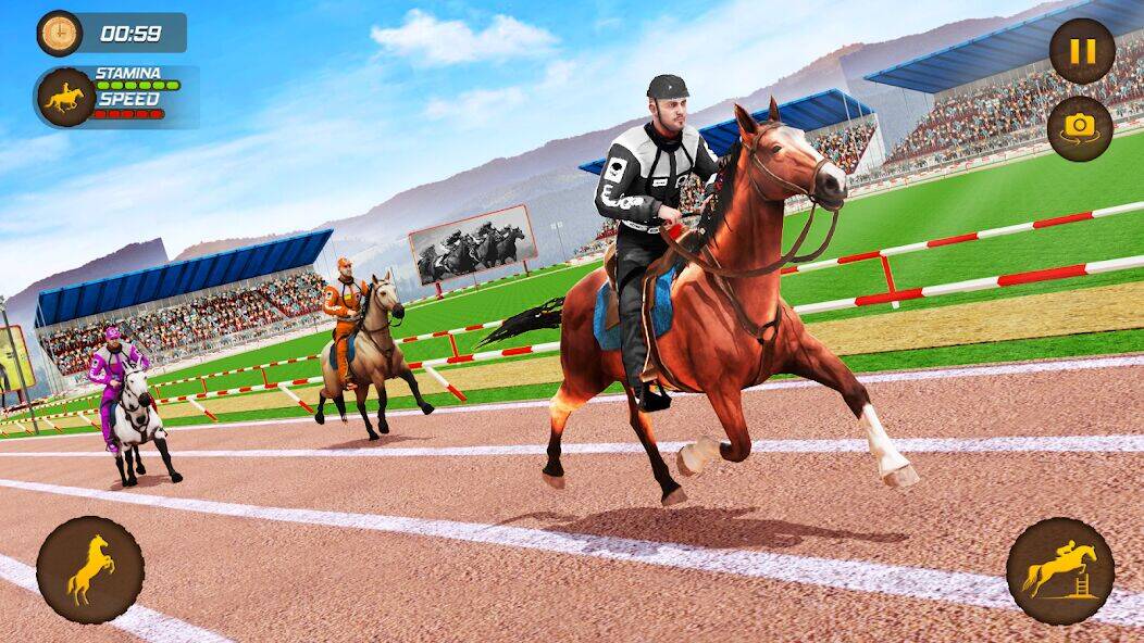 Скачать взломанную лошадь гоночный игры 3д [Бесплатные покупки] MOD apk на Андроид