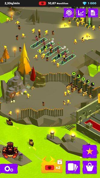 Скачать взломанную Hell: Idle Evil Tycoon Sim [Много монет] MOD apk на Андроид