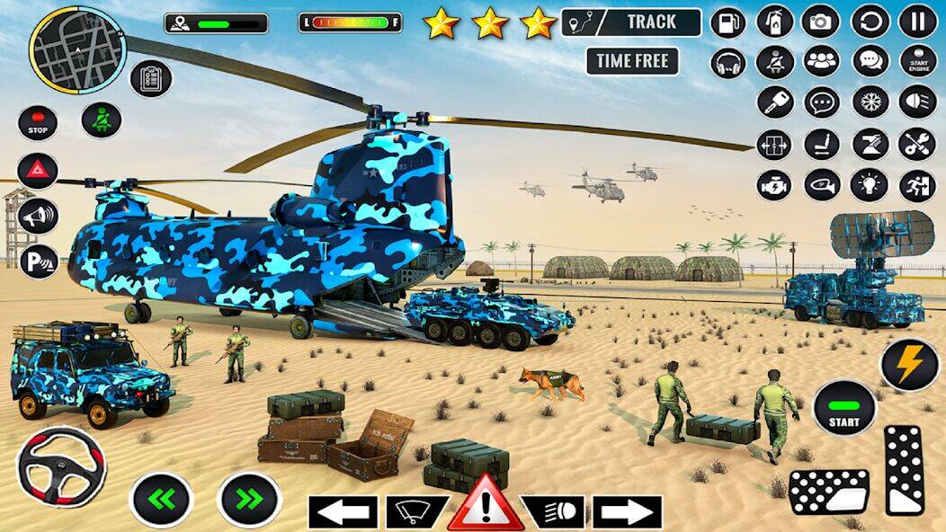 Скачать взломанную Army Vehicles Transport Games [Много денег] MOD apk на Андроид