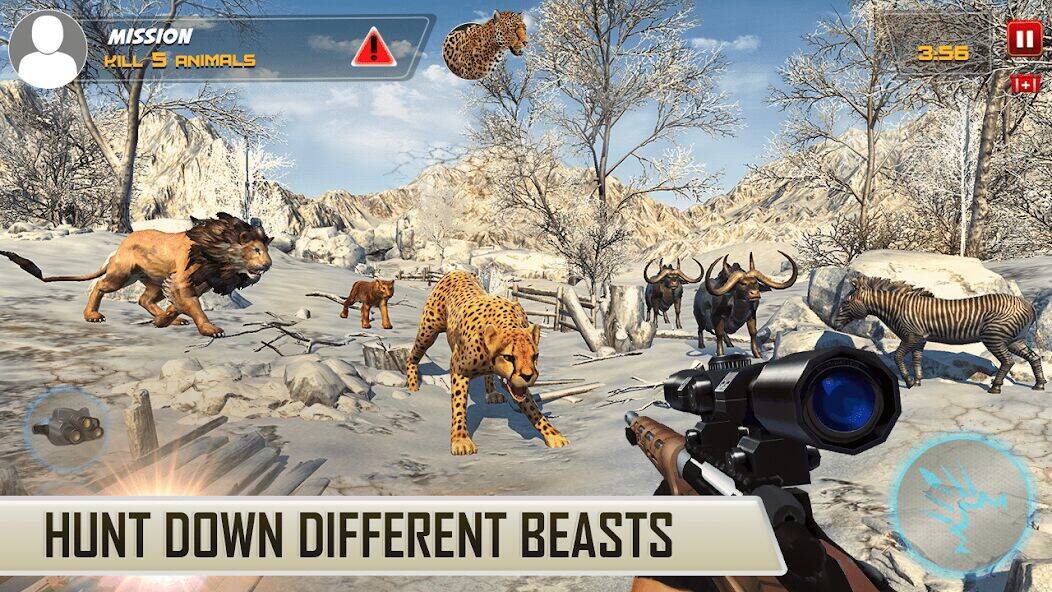 Скачать взломанную Охота на Животных Снайперский [Мод меню] MOD apk на Андроид
