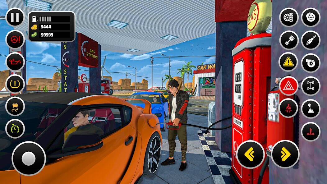 Скачать взломанную бензин Gas Station Simulator [Много денег] MOD apk на Андроид
